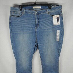 Signature Levi Strauss Women's Jeans 38 x 28 Skinny High Rise Marked Irregular